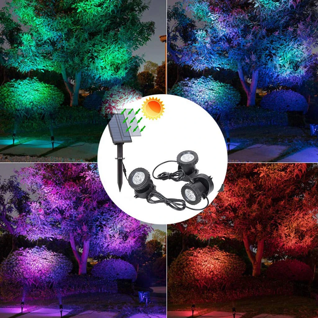 Binval Солнечный подводный светильник Фонтан лампа RGB Светодиодный точечный светильник IP68 бассейн светильник s для сада фонтан Пруд украшения бассейна