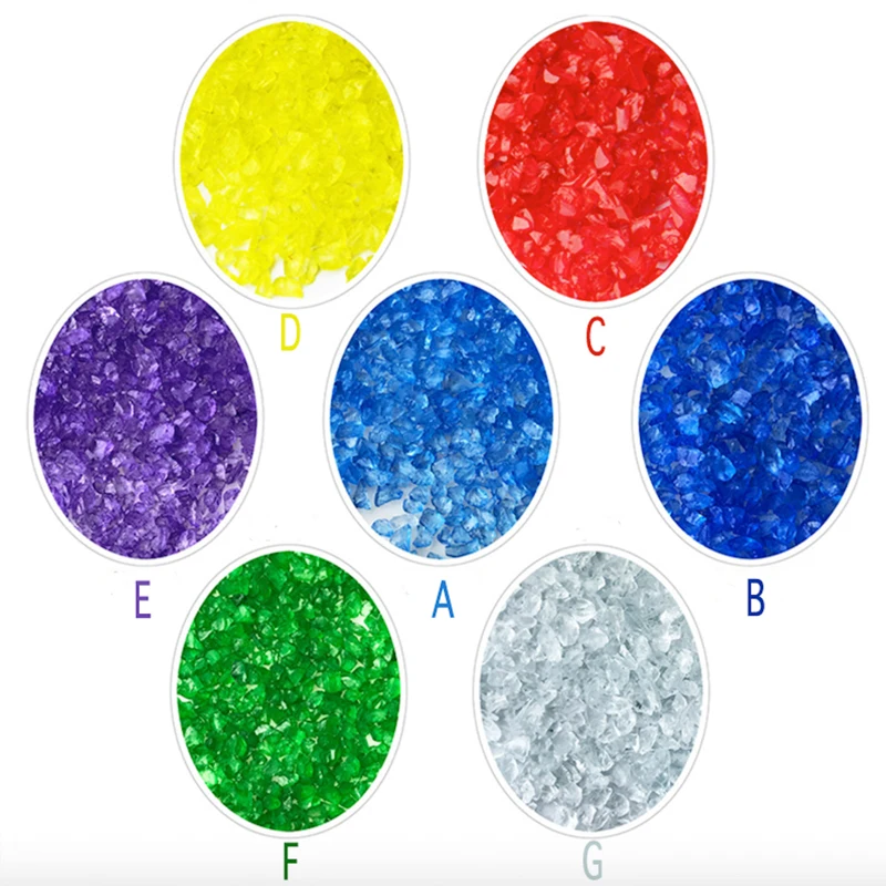 Coloured Glass Sand in Mini landscape or Bonsai Fleshiness Fairy Garden Potted Plant Decoration Fish Tank DIY Accessory Ornament | Дом и сад