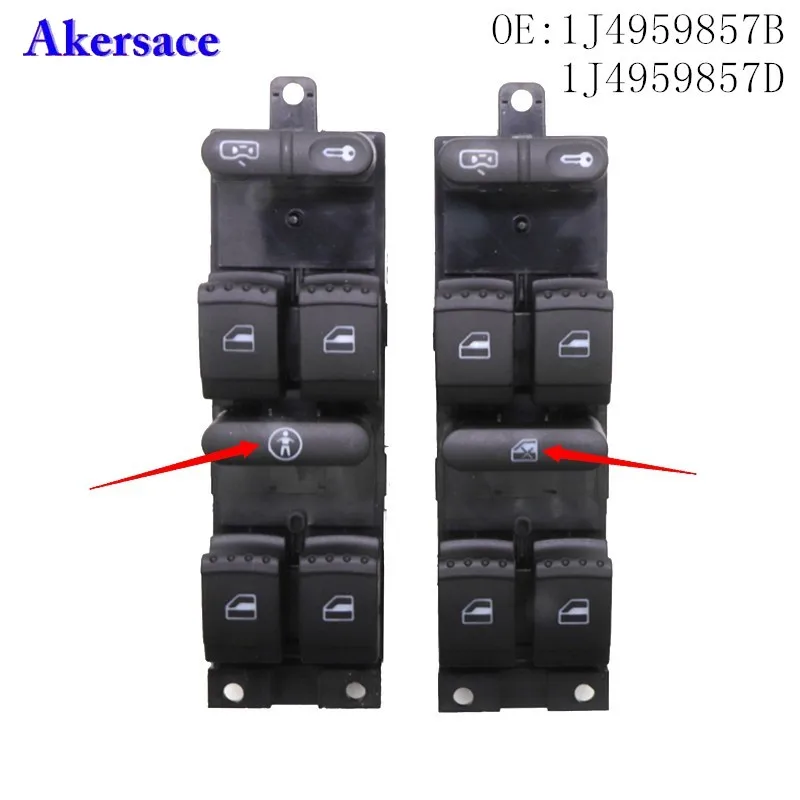 Переключатель Стеклоподъемника 1J495985 7 для Jetta Golf MK4 Bora Passat B5 для SEAT Leon Toledo 1J4959857B 1J4959857D