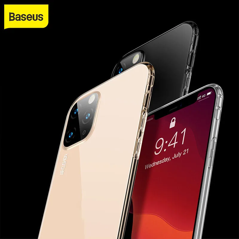 

Baseus Case Cover For Iphone 11 Pro Max Soft Silicone TPU Case Shockproof Back Cover Coque For iPhone 11 Pro Max Phone Cases New
