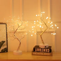 36108 heads gypsophila lights led night light bonsai table tree light pearl fairy lights indoor christmas bedroom decor lamp