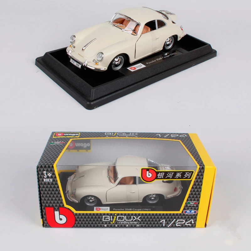 Bburago 1:24 1961 Porsche 356B купе сплава Гоночная машина сплав роскошного автомобиля литьё