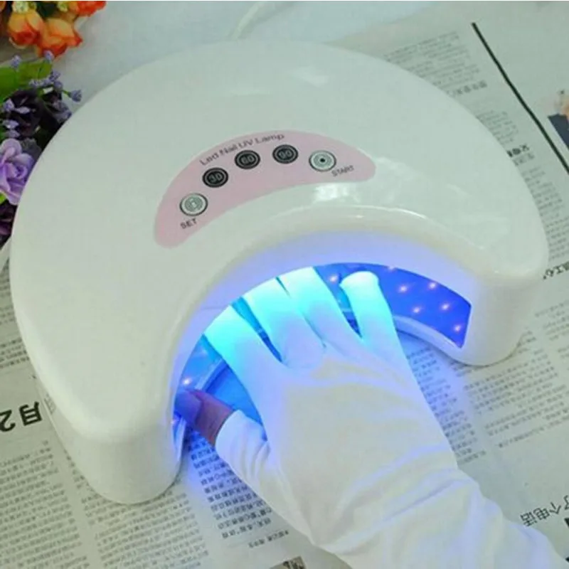 Nail Art перчатки с защитой UV лака наконечник от УФ лучей открытым носком Новая