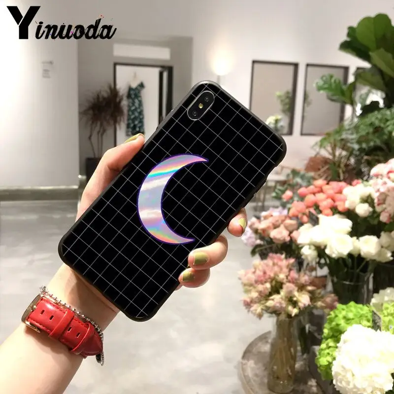 Yinuoda в черно белую клетчатую полоску красивый чехол для телефона iPhone 6S 6plus 7plus 8 8Plus