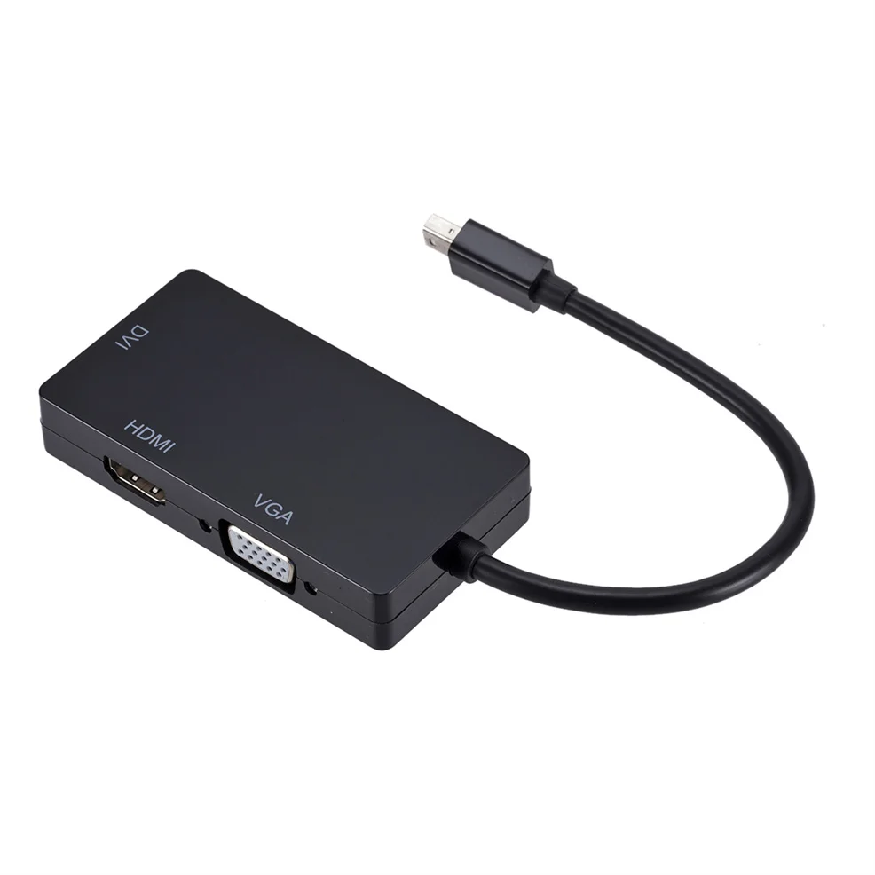 Адаптер 3 в 1 Mini DP DisplayPort HDMI совместимый адаптер VGA DVI мини кабель конвертер для MacBook