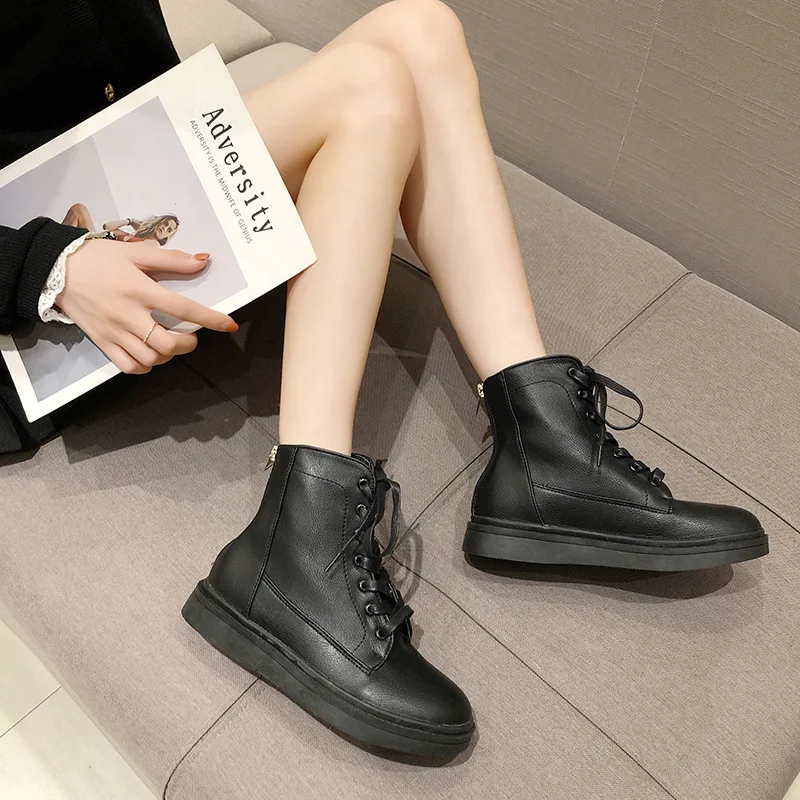 Обувь на каждый день Женская обувь Martin Сапоги с перекрестными ремешками и