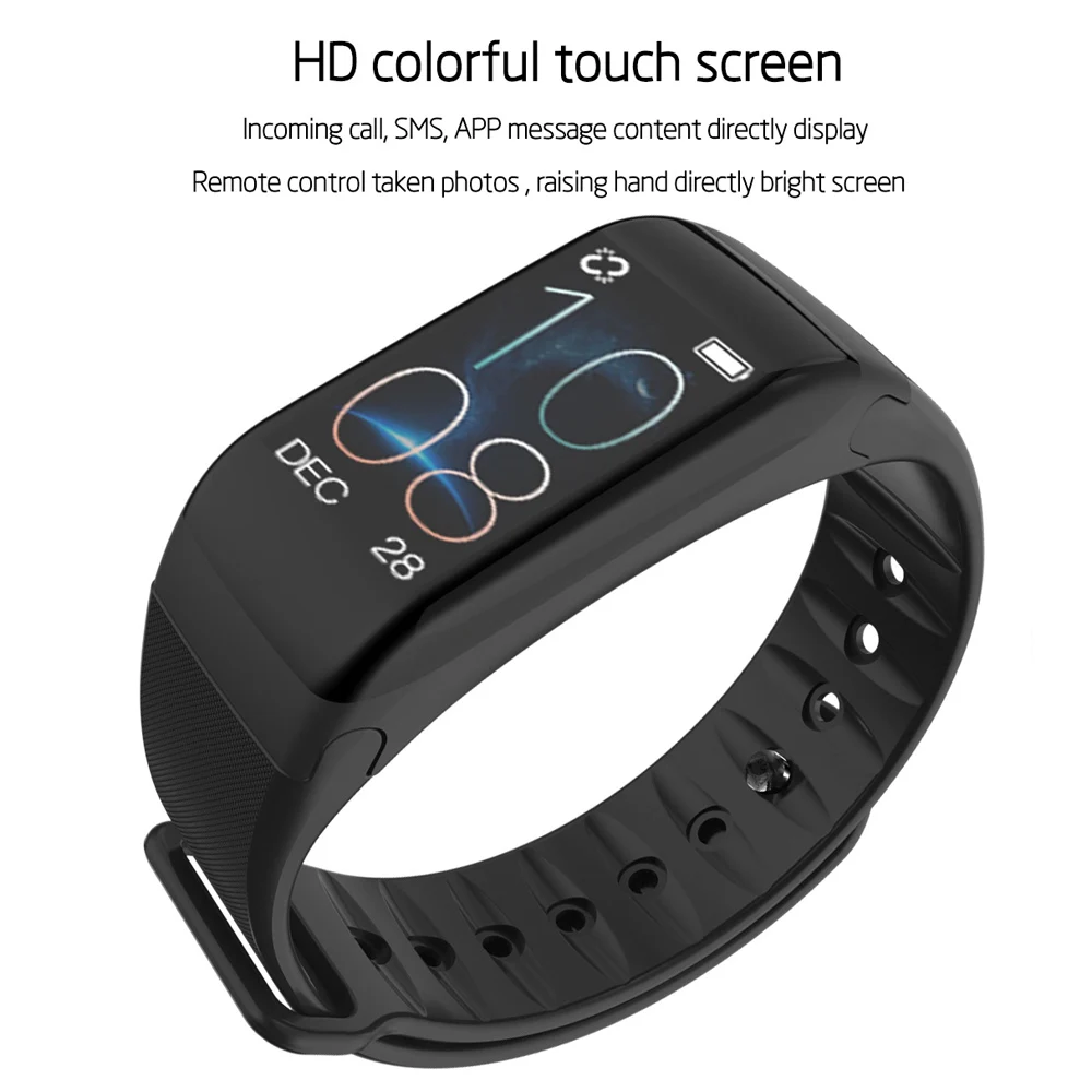 B31 цветной экран F1S фитнес трекер артериальное давление умный Браслет монитор сна