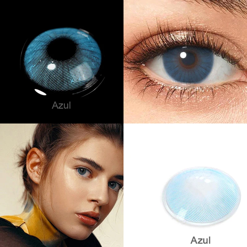 Контактные линзы NIDEYANJ цветные контактные для глаз ежегодные естественного цвета