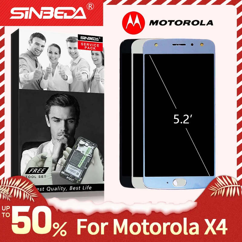 Оригинальный ЖК дисплей для Motorola Moto X4 5 2 дюйма сенсорный экран с цифровым