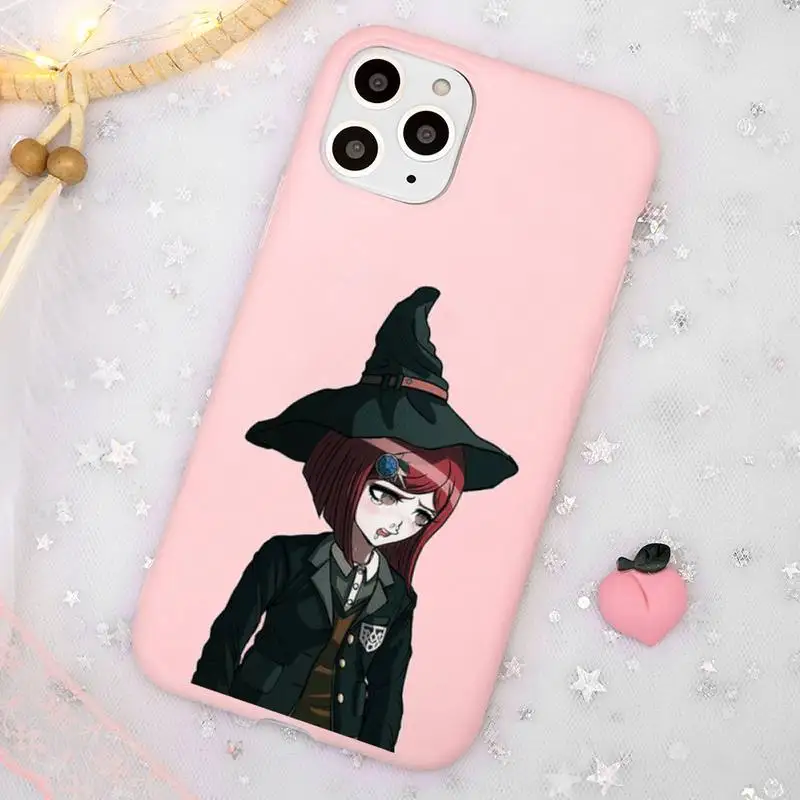 

Danganronpa V3 Killing Harmony Phone Case Candy Color for iPhone 11 12 mini pro XS MAX 8 7 6 6S Plus X SE 2020 XR