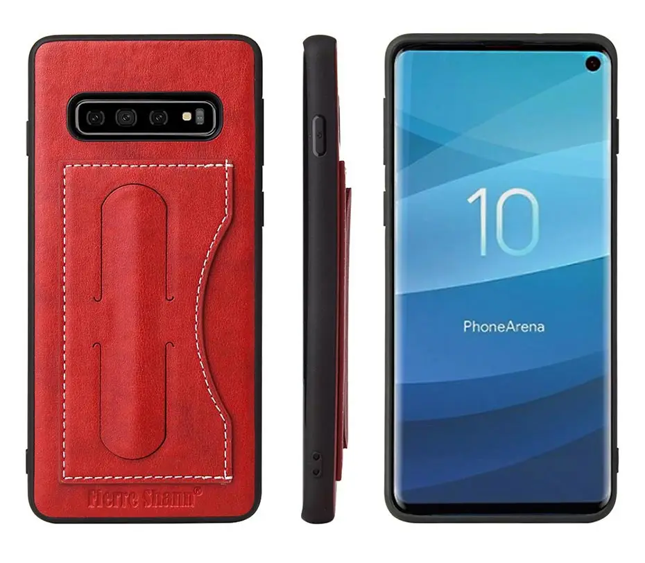 Стиль Невидимый встроенный кронштейн чехол для Note8 Note9 Note10 чехол Модный тонкий держатель для карт для samsung S8 S9 S10 Plus чехол