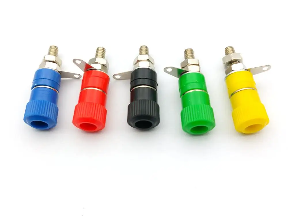 Штепсельная вилка типа банан 4 мм 100 шт. x 5 цветов|plug 4mm|plug speakerplug banana |