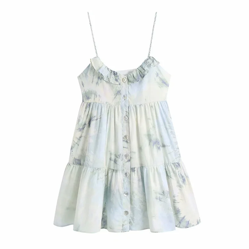 

DOUJILI 2021 New Style Fashion Women Dress High Quality Sleeveless Backless Summer Loose Dress For Lady