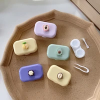 contact lens cases fruit style portable contacts lense case small portable storage holder soaking container travel accessaries