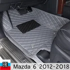3D Автомобильные коврики  для Mazda 6 2007-2012 из экокожи аксессуары для салона автомобиля 4 сезона комплект автомобильных ковриков сделано в иркутске индивидуальный заказ и ручная работа