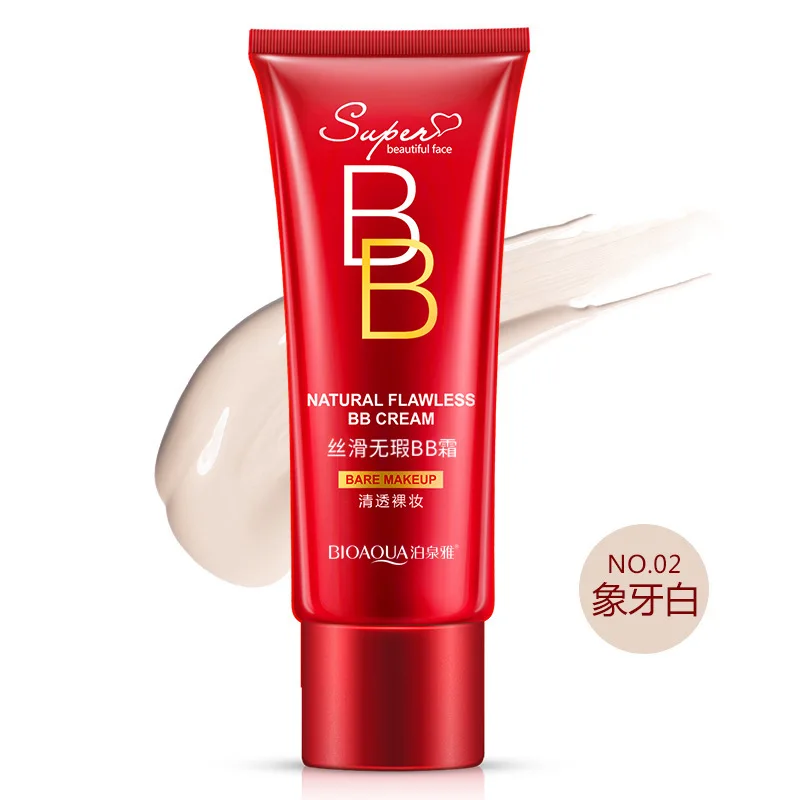 Ivory BIOAQUA сексуальный красный BB крем основа для лица макияж Уход за кожей макияж отбеливающий консилер Увлажняющая Жидкость отбеливающие косметические средства F - Цвет: Ivory