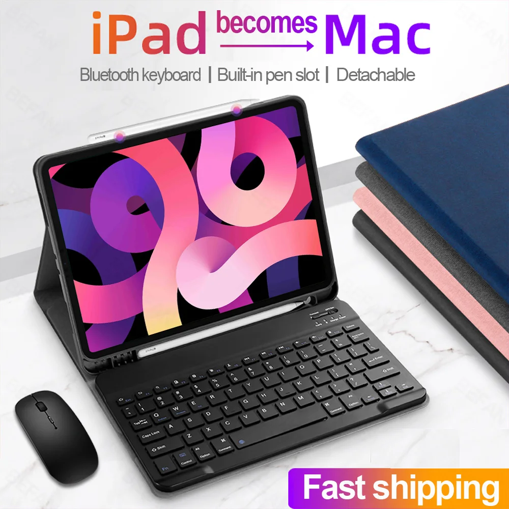 Чехол с клавиатурой для iPad 10 2 2019 2020 5 6 7 8 9 поколения Air 3 4 Pro 12 11 2021 M1 | Компьютеры и