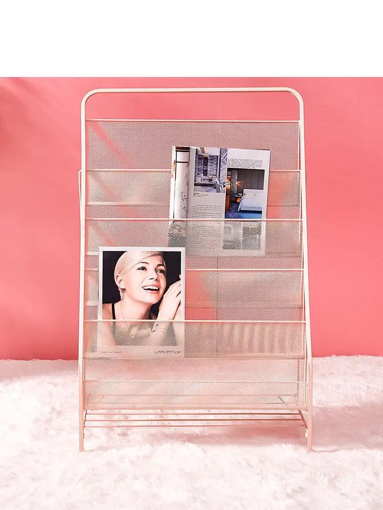 Скандинавская железная Простая Современная Подставка для книг маленькая