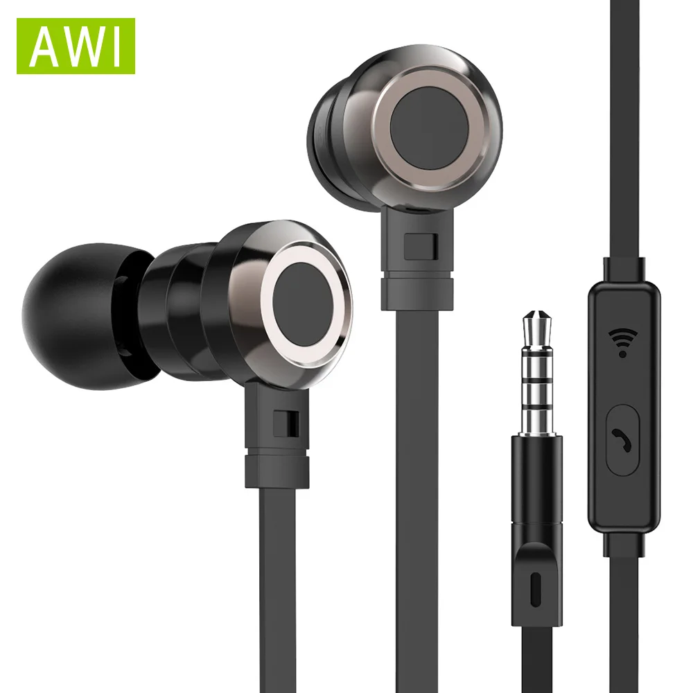 AWI P5 стерео наушники с микрофоном игровые гарнитуры спортивные наушники fone de ouvido Hifi проводные наушники для телефона Iphone Xiomi Oppo