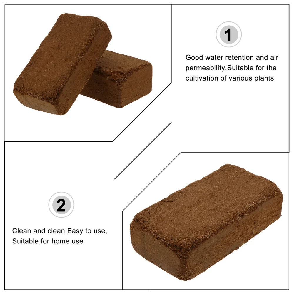 

3pcs Coconut Fiber Nutrient Block Soilless Cultivation Fertilizer Seedlings Soil