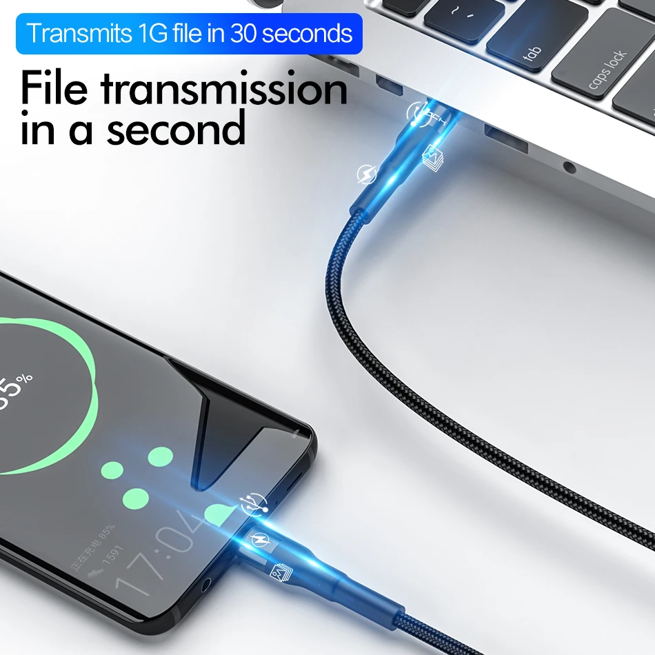 ROCK USB C к Type кабель для Xiaomi Redmi Note 7 Быстрая зарядка QC 4 0 PD 60 Вт данных Macbook|Кабели