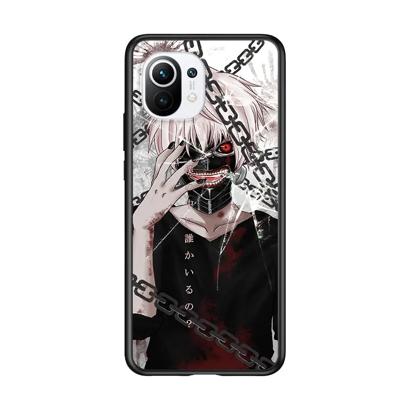 

Tokyo Ghoul Anime for Xiaomi Mi 11 10T Note 10 Ultra 5G 9 9T SE 8 A3 A2 A1 6X Pro Play F1 Lite 5G Black Phone Case