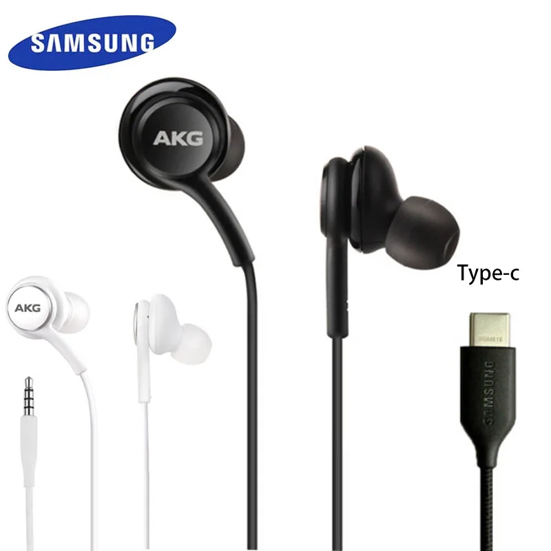 Наушники samsung AKG EO IG955, 3,5 мм/type c, наушники-вкладыши с микрофоном, проводная гарнитура для смартфонов samsung Galaxy note10 S10 S9 S8 S7 S6 huawei