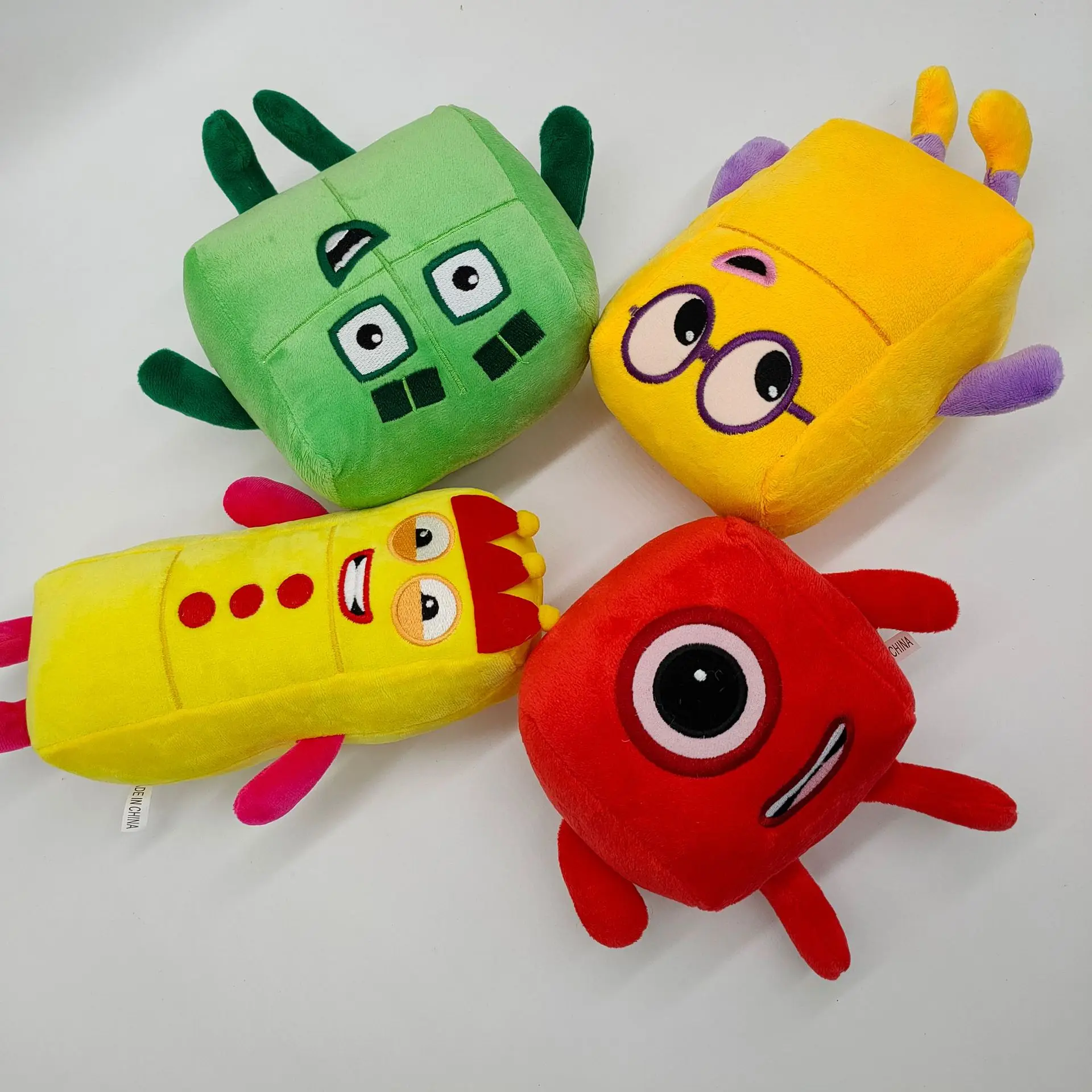 4 unids/set Numberblocks juguetes de peluche N&uacute;mero de peluche Serie de Televisi&oacute;n y pel&iacute;cula juguete educativo de dibujo animado regalo de los ni&ntilde;os-5