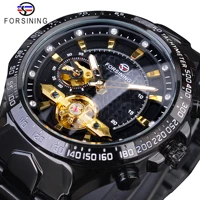 forsining golden tourbillion design 2021 diamond luxury design mens automatic watches top brand luxury mechanical clock relogio