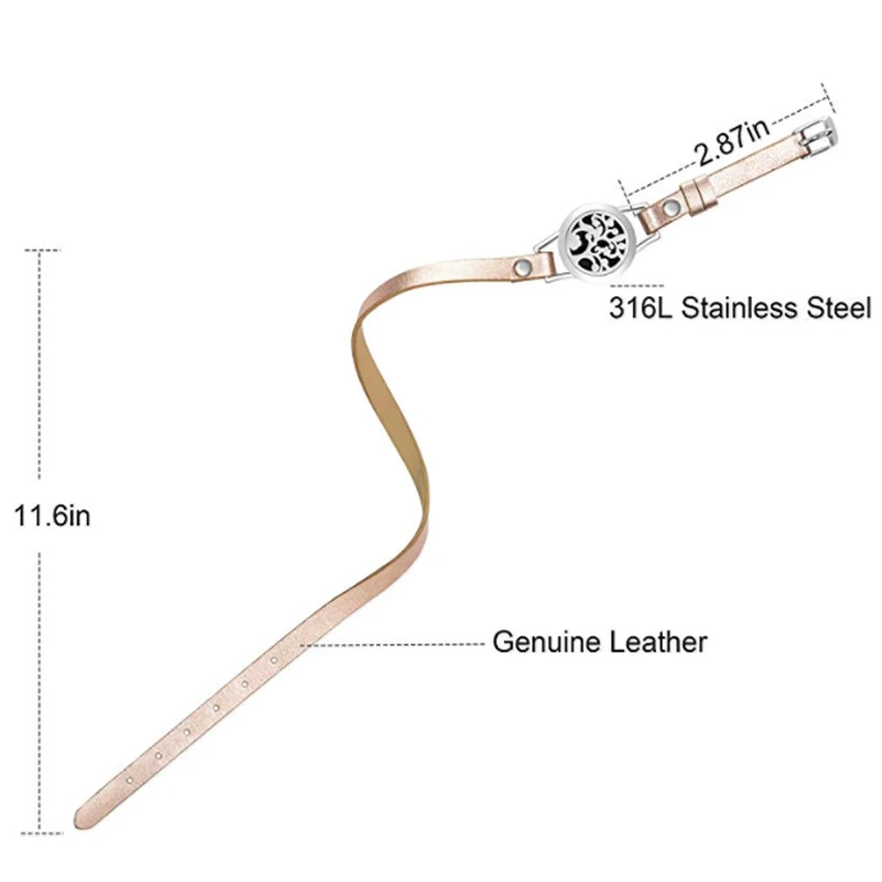 Горячий магнит 25 мм розовое золото натуральная кожа искусственная нержавеющая