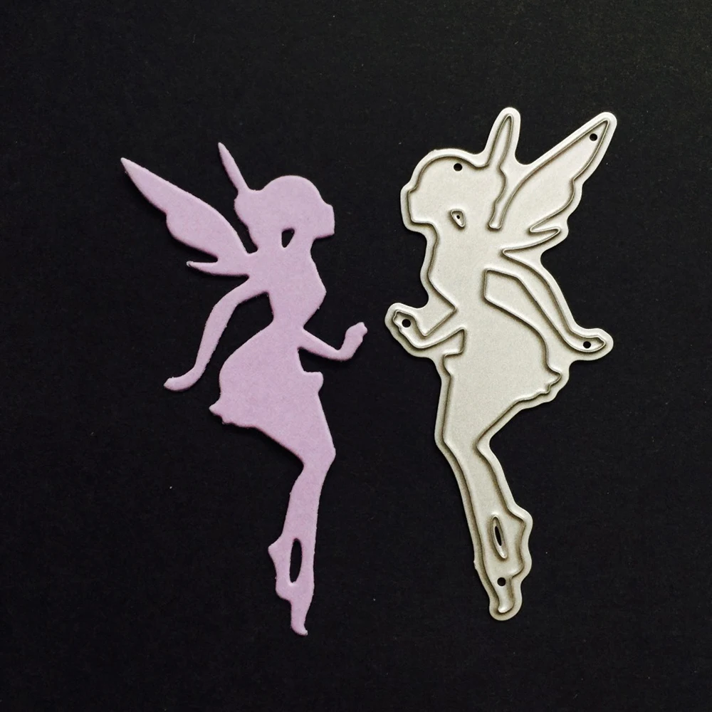 

Metal Cutting Dies Flower Fairy Girl Stencil DIY Scrapbooking Photo Album Decorative Embossing Stamp Paper Card Crafts Decor