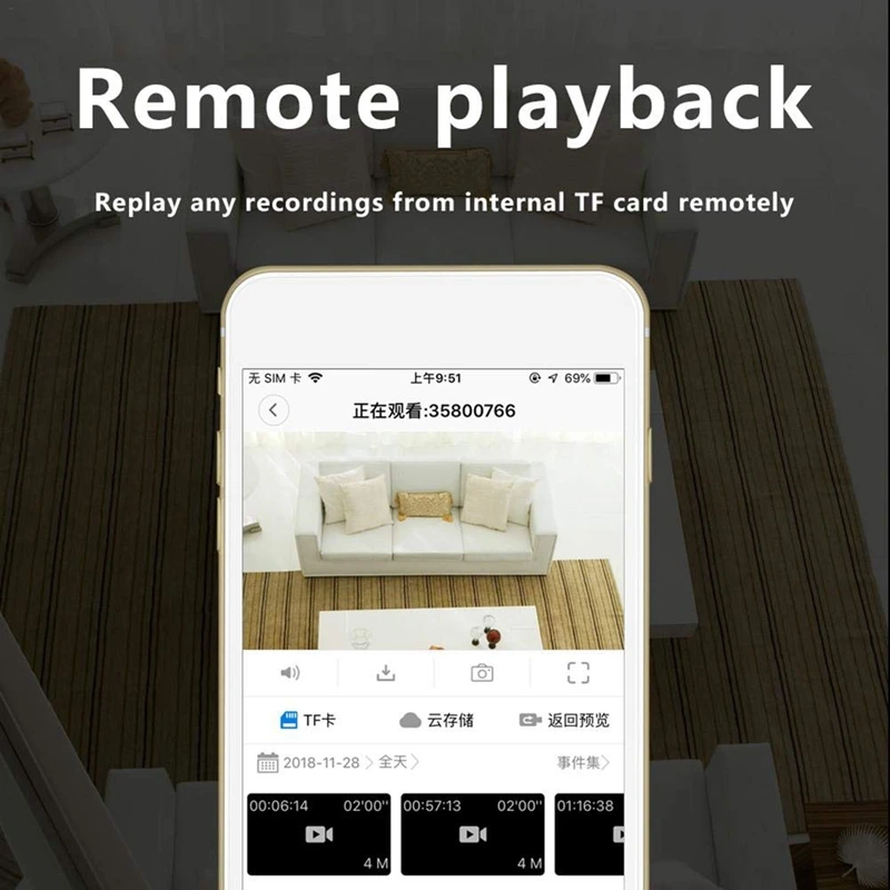 U21 HD Smart Mini Wifi USB Camera Real-Time Surveillance IP AI Human Detection Loop Recording Wide Angle Cam | Электроника