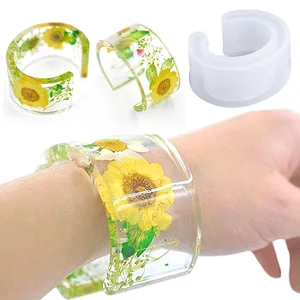 Молды из силиконовой смолы для самостоятельного изготовления открывающихся браслетов, эпоксидная смола, форма принадлежности для изготовления ювелирных изделий