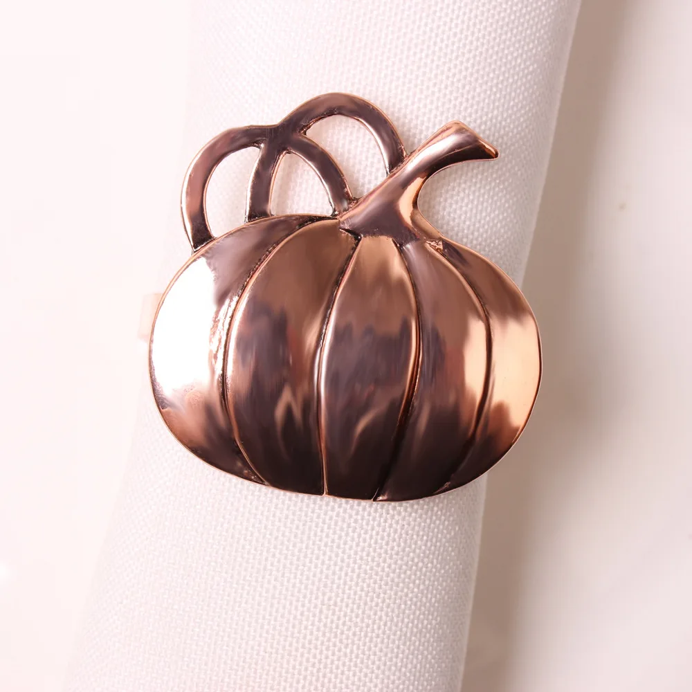 

30pcs/lot Bronze pumpkin napkin buckle halloween napkin ring ghost festival napkin ring