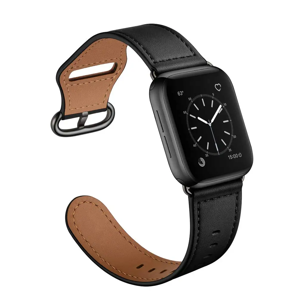 Кожаный ремешок для Apple watch 44 мм 40 мм iWatch 42 мм 38 мм браслет для часов из натуральной кожи Apple watch 5 4 3 2 1