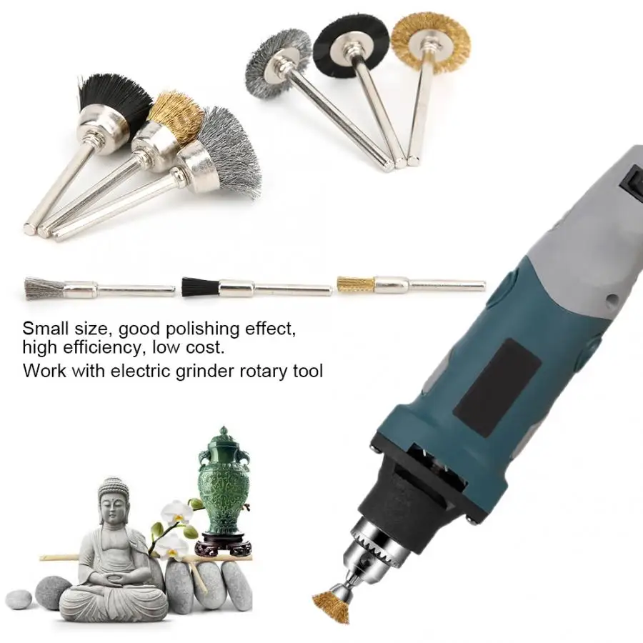 

18pcs Aluminum Wire Wheel Cup Brush Polishing Set for Electric Grinder Tool hand tools