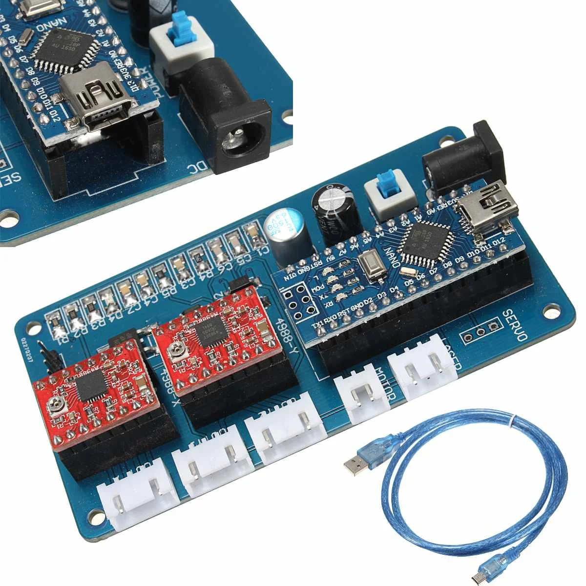 1 шт. 2 оси Управление Панель доска гравировальный станок для гравировки и резки DIY