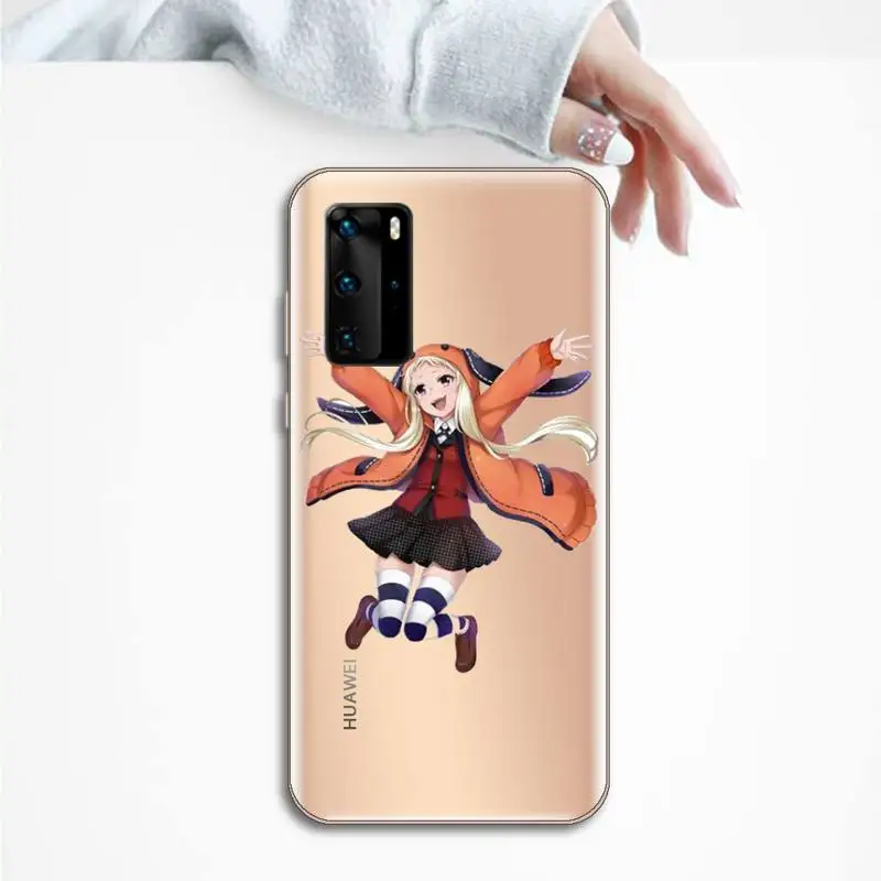 

Kakegurui Jabami Yumeko Japanese Anime luxury Phone Case funda Transparent for Huawei P honor 8 10i 20 30 40 smart 2019