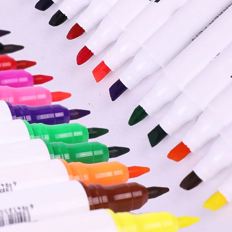 Дисней мультфильм масляный маркер Микки арт маркеры кисть Маус двойная головка