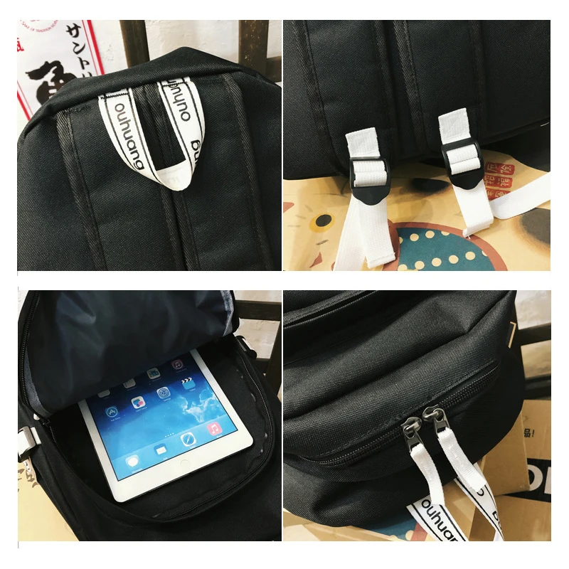 Школьные сумки рюкзаки для девочек и мальчиков подростков уличная большая сумка