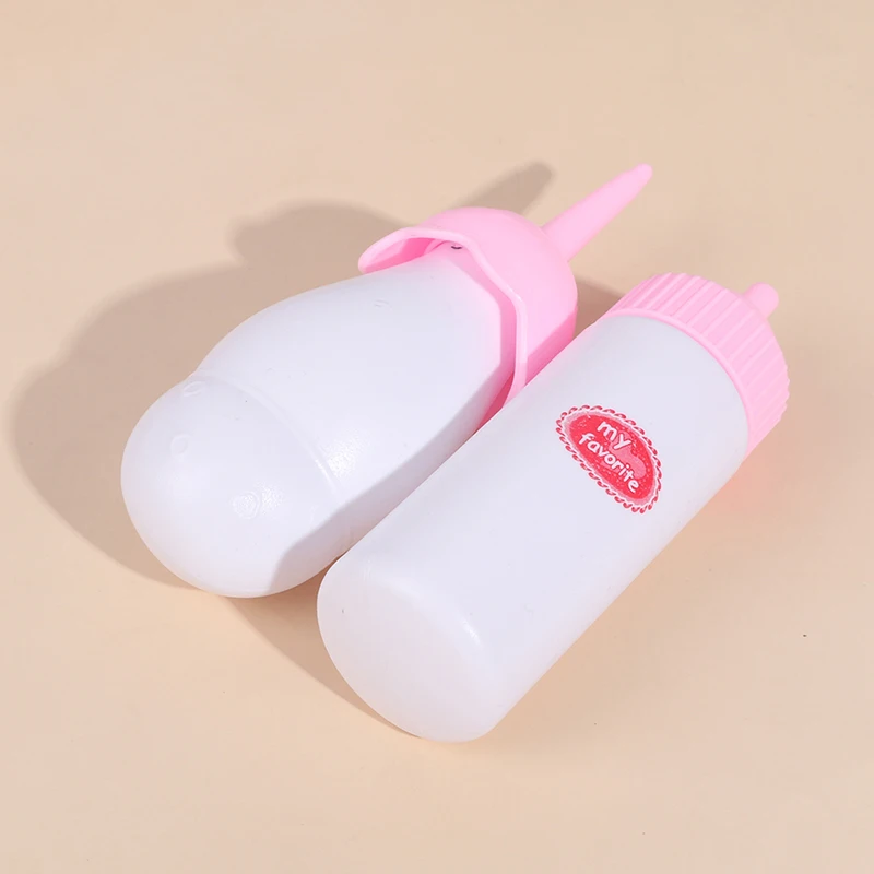 

6Pcs Doll House Decoration Accessorie Dollhouse Miniatures Plastic Milk Bottle Miniature Baby Bottle Model