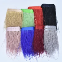 natural peacock feathers silk flue trim fringe ribbon 5 8 width hair feathers for crafts peacock feather decor plumas carnaval