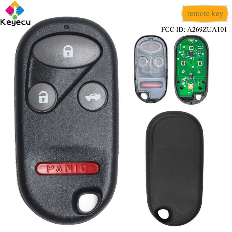 KEYECU пульт дистанционного управления автомобильный ключ с 3 1/4 кнопками и 433 МГц-FOB