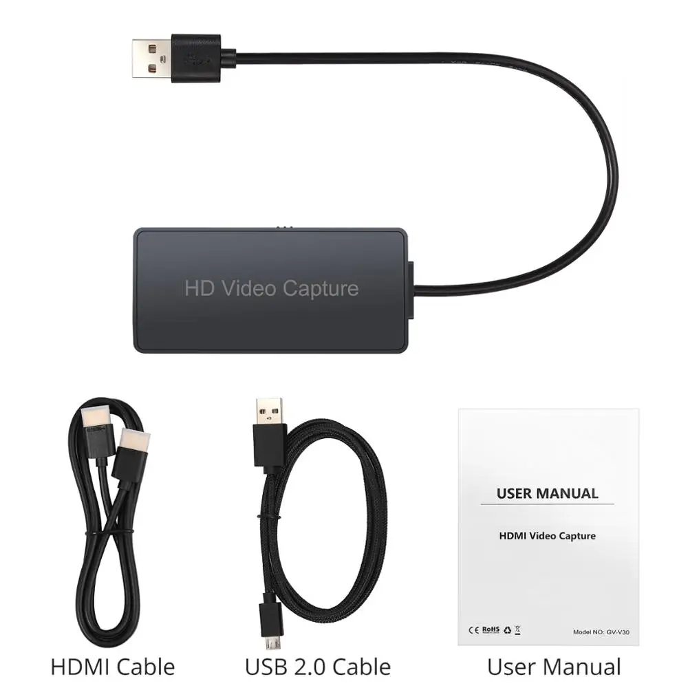 Neoteck 4k HDMI совместимость с USB 2 0 Live Video Capture Game Recording Box Поддержка Windows 7 8 10|Карты видео-