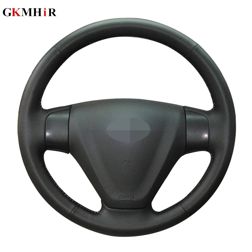 Черная искусственная кожа ручная строчка для Kia Rio Rio5 2006 2009 Hyundai Accent 2011 Getz 2005|Чехлы