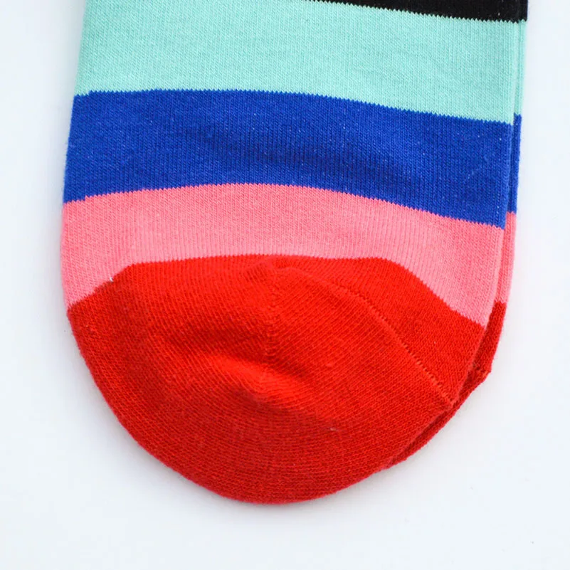 LKWDer 6 пар мужские забавные носки Calcetines Happy носки для мужчин Chaussette Homme красочные полосатые Meias удобные теплые носки