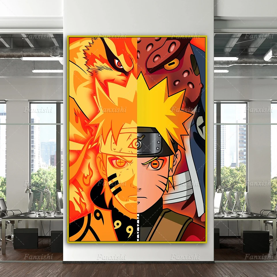

Naruto Kurama Gamabunta Japan Anime Canvas Poster And Prints Wall Art Painting Home Decor Pictures Modern Living Room Cuadros