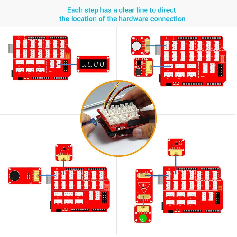 Elecrow обновленная версия стартовый набор Crowtail для Arduino электронный Обучающий