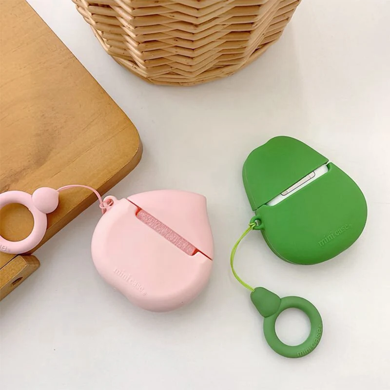 3D мультяшный беспроводной Bluetooth чехол для наушников Apple AirPods силиконовый зарядный s Airpods 2 защитный