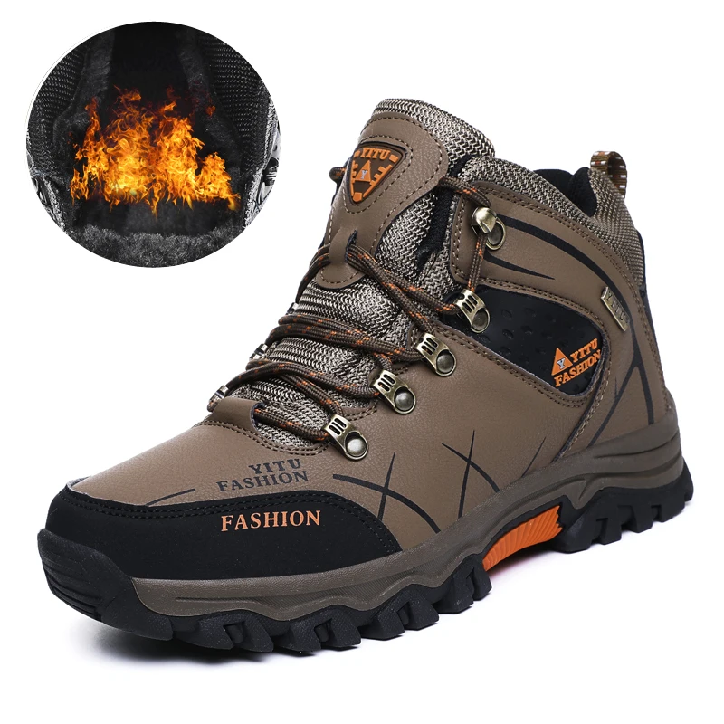 

Ankle Cowboy Platform Boots For Men Male Winter Outdoor Hiking Shoe Army Timberland Snow Shoes Motorcycle Hunter Sneakers Casual